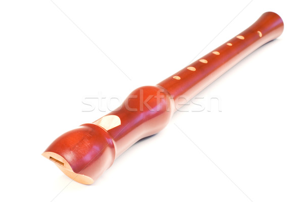 Blockflute isolated Stock photo © timbrk