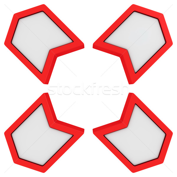 [[stock_photo]]: Quatre · croix · rouge · résumé · direction