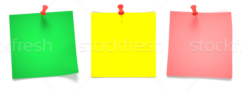 [[stock_photo]]: Vert · jaune · rose · papiers · trois