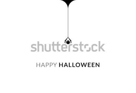 счастливым Хэллоуин вектора плакат паутину фон Сток-фото © tina7shin