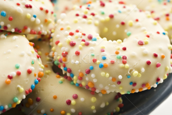 Decorated cookies in a bowl Stock photo © tish1