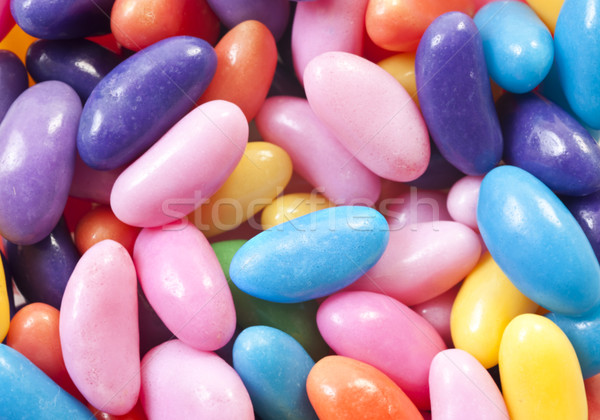 Jelly beans in many different colors - close up Stock photo © tish1