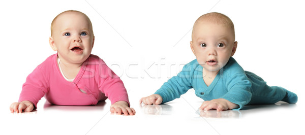 Six month old twin brother and sister Stock photo © tish1