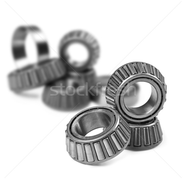 Ball bearings on a pure white background with space for text Stock photo © tish1