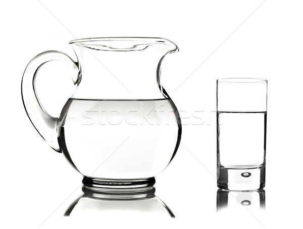 üveg fehér űr szöveg víz ital Stock fotó © tish1