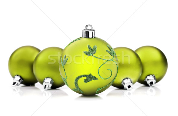 Zöld karácsony fehér űr szöveg fény Stock fotó © tish1