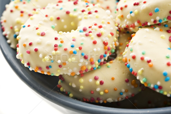 Decorated cookies in a bowl Stock photo © tish1