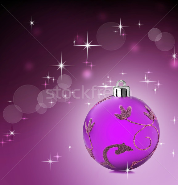 Pink christmas background with stars shining Stock photo © tish1