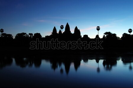 Angkor Wat zori fotografie timp Cambogia copac Imagine de stoc © tito