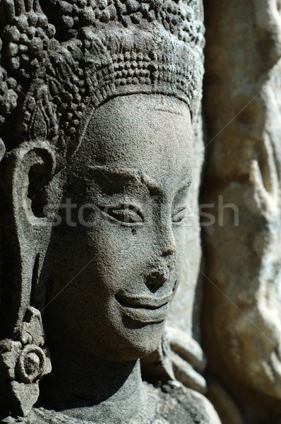 Sculptured apsara, Siem Reap, Cambodia Stock photo © tito