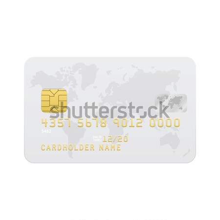 Credit card with Papua New Guinea flag background for bank, presentations and business. Isolated on  Stock photo © tkacchuk