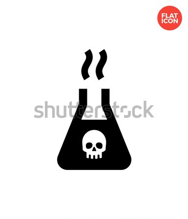 Dangerous substance icon. Vector illustration. Stock photo © tkacchuk