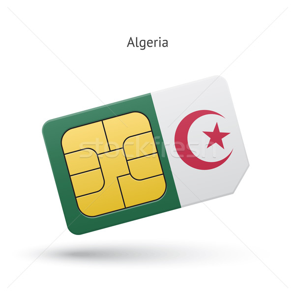 Argelia teléfono móvil tarjeta bandera negocios diseno Foto stock © tkacchuk