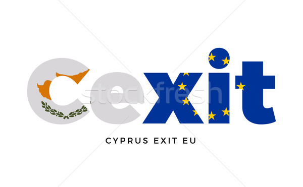 CEXIT - Cyprus exit from European Union on Referendum. Stock photo © tkacchuk