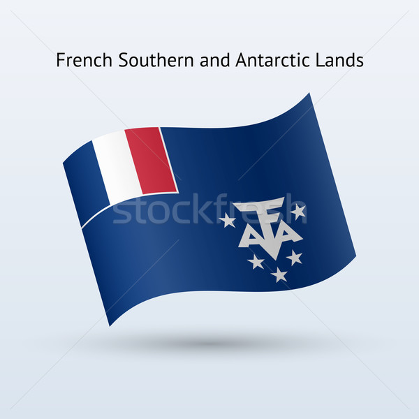 French Southern and Antarctic Lands flag waving. Stock photo © tkacchuk