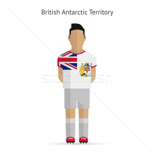 Stockfoto: Brits · gebied · voetballer · voetbal · uniform · abstract