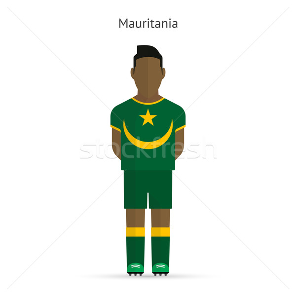 Mauritania fotbal uniforma abstract fitness Imagine de stoc © tkacchuk