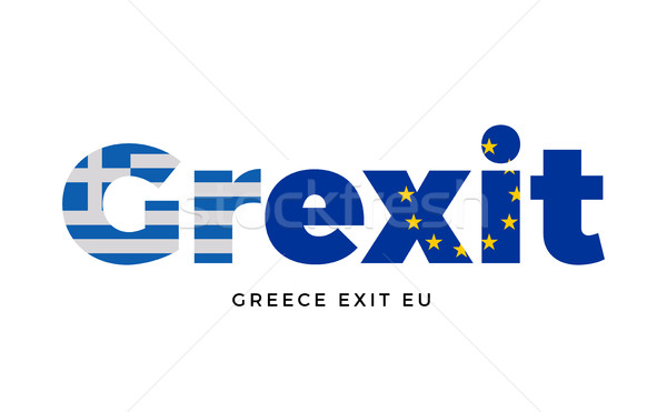 GREXIT - Greece exit from European Union on Referendum. Stock photo © tkacchuk