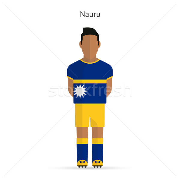 Nauru fotbal uniforma abstract fitness Imagine de stoc © tkacchuk