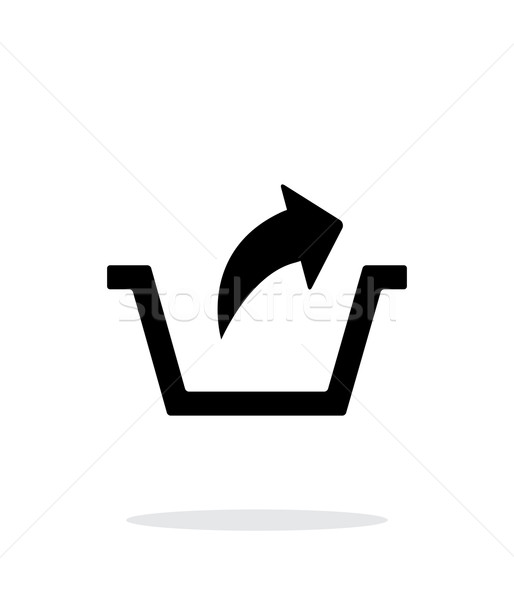 Remove from basket simple icon on white background. Stock photo © tkacchuk