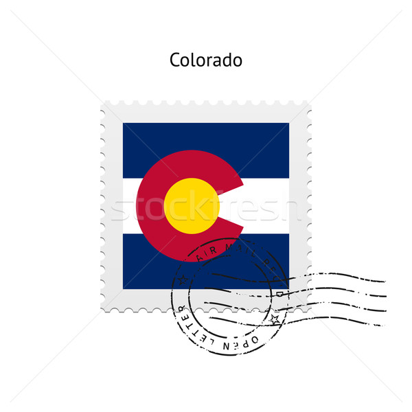 State of Colorado flag postage stamp. Stock photo © tkacchuk