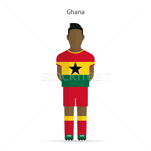 Ghana football player. Soccer uniform. Stock photo © tkacchuk