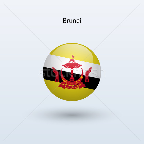 Brunei bandera gris signo web viaje Foto stock © tkacchuk