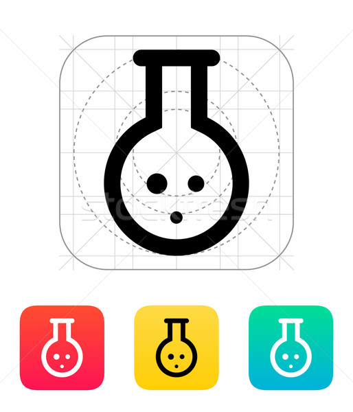Florence flask with gas icon. Vector illustration. Stock photo © tkacchuk
