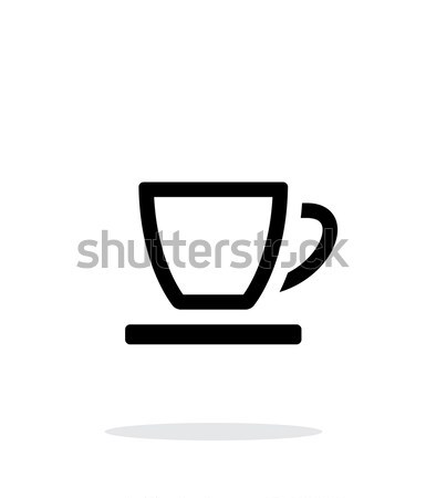 空っぽ 茶碗 アイコン 白 ホーム レストラン ストックフォト © tkacchuk