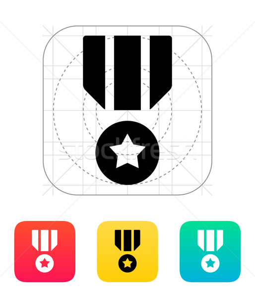 Military medal icon. Stock photo © tkacchuk