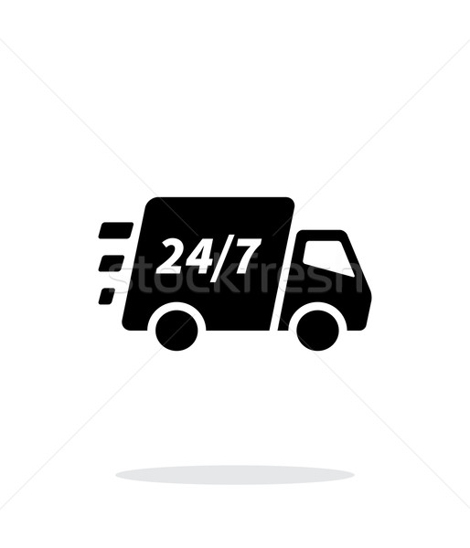Delivery support seven days a week icon on white background. Stock photo © tkacchuk