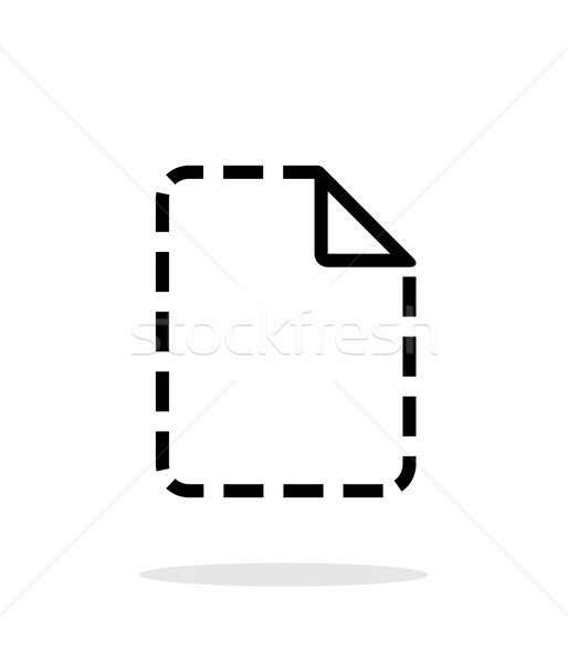 Mancante file icona bianco ufficio internet Foto d'archivio © tkacchuk