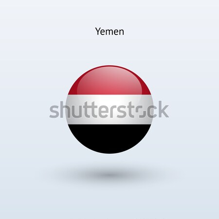 Yemen round flag. Vector illustration. Stock photo © tkacchuk