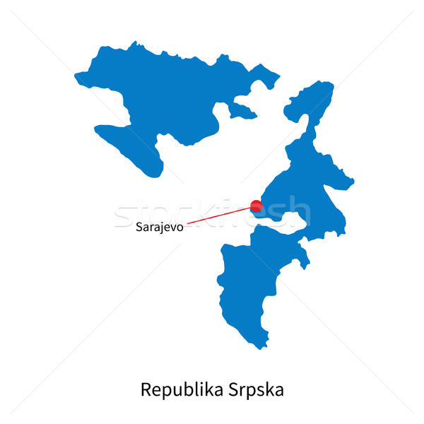Vector map Sarajevo