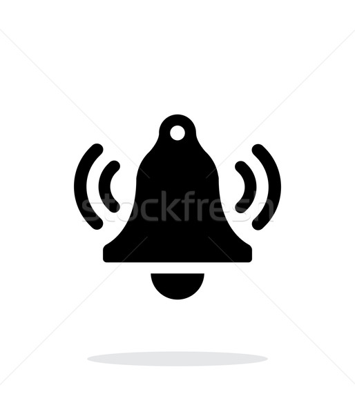 Ringing bell simple icon on white background. Stock photo © tkacchuk