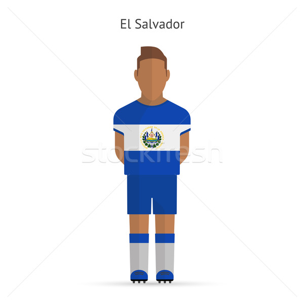 El Salvador football player. Soccer uniform. Stock photo © tkacchuk