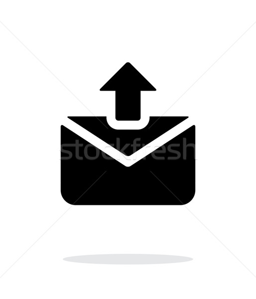 Mail icon witte envelop borden Stockfoto © tkacchuk