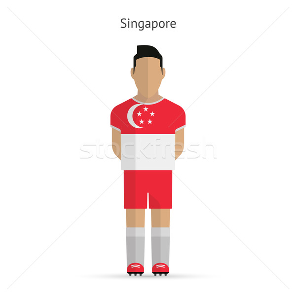 Singapore football player. Soccer uniform. Stock photo © tkacchuk
