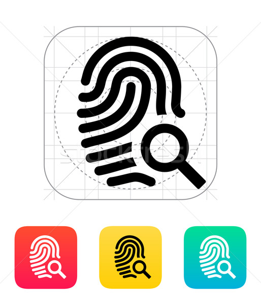 Fingerprint and thumbprint icon. Stock photo © tkacchuk