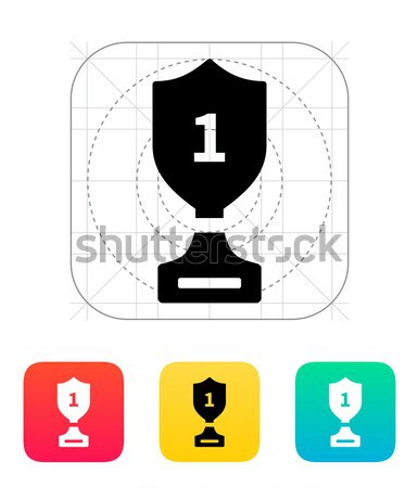 Trophy cup flat vector icon Stock photo © tkacchuk