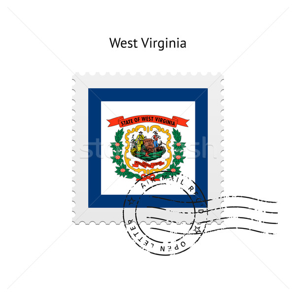 State of West Virginia flag postage stamp. Stock photo © tkacchuk