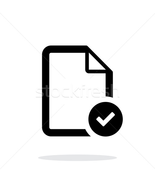 Check files icon on white background. Stock photo © tkacchuk