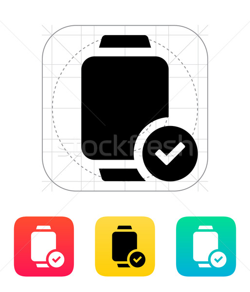 Accept sign on smart watch icon. Stock photo © tkacchuk