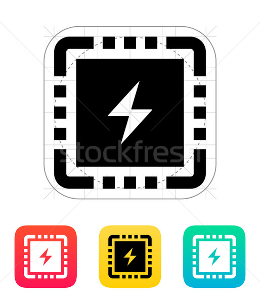 CPU Power icon. Vector illustration. Stock photo © tkacchuk