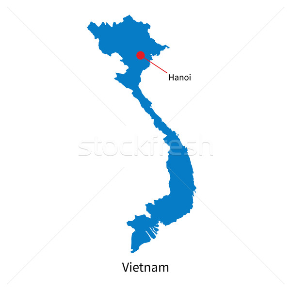 Detallado vector mapa Vietnam ciudad educación Foto stock © tkacchuk