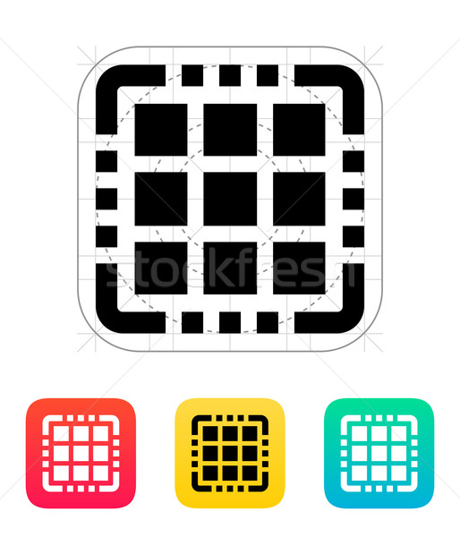 Multi Core CPU icon. Vector illustration. Stock photo © tkacchuk
