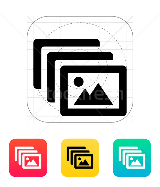 Photo archive icon. Stock photo © tkacchuk