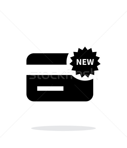 New credit card icon on white background. Stock photo © tkacchuk