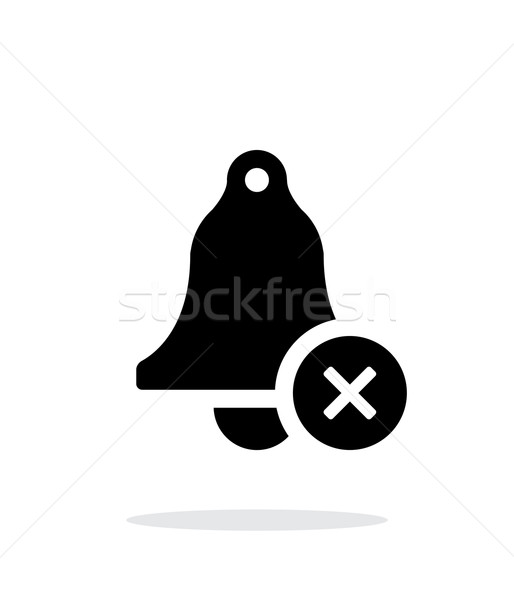 Off ringing bell simple icon on white background. Stock photo © tkacchuk