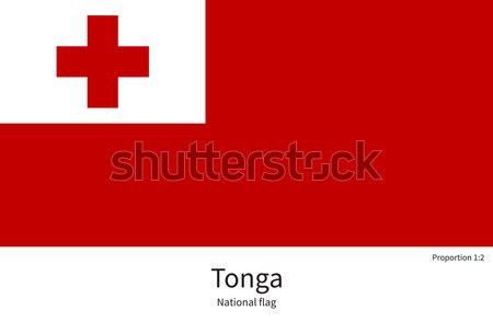 Stockfoto: Vlag · Tonga · corrigeren · element · kleuren · onderwijs